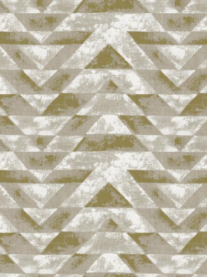 Southwest Geometric Peel & Stick Wallpaper In Gold By Roommates For York Wallcoverings