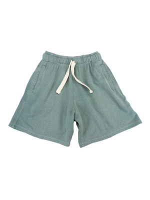 Clay Green Drawstring Shorts