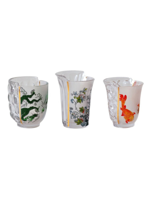 Hybrid Aglaura Set Of 3 Drinking Glasses