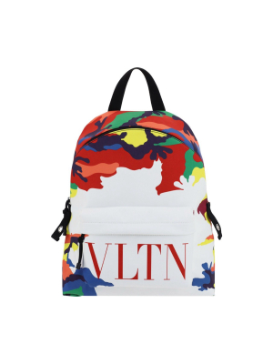 Valentino Camou7 Print Backpack