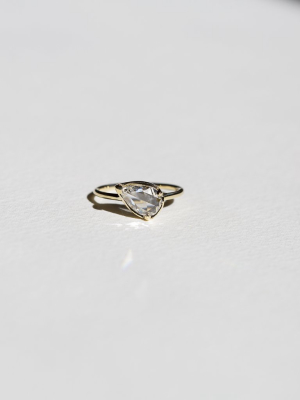 Pear Rose Cut Ring - 0.92 Ct