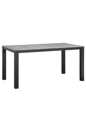 Morocco 63" Outdoor Patio Dining Table