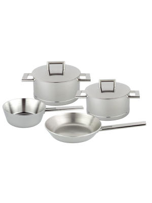 John Pawson 6pc Frying Pan And Dutch Oven/saucier Set