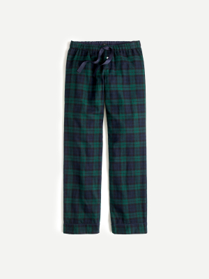 Vintage Pajama Pant In Flannel Black Watch Tartan