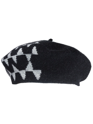 Jones New York Geo Chevron Knit Beret