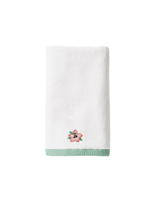 Palm Leaf Flamingo Tip Towel - Destinations