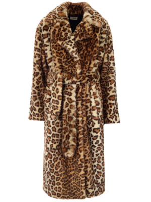 P.a.r.o.s.h. Printed Belted Coat