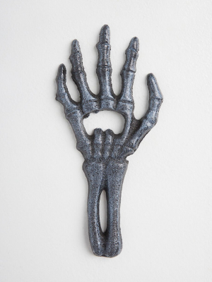 Give Me A Hand Skeleton Bottle Opener