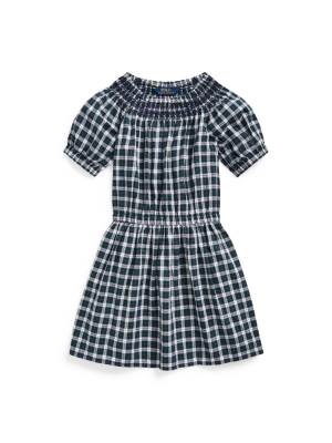 Smocked Tartan Dress