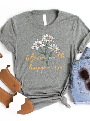 Bloom With Happiness Graphic Tee