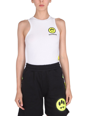 Barrow Logo Printed Round Neck Tank Top