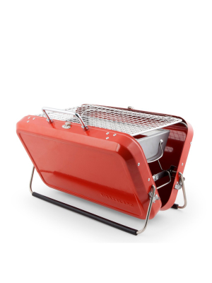 Portable Bbq Suitcase Red