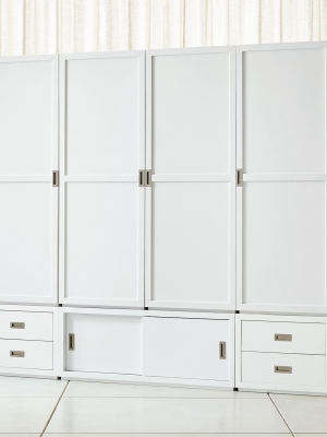 Aspect White 7-piece Wood Door Storage Unit