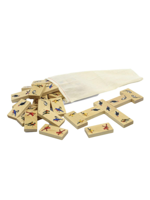 Wooden Dominoes - Backyard Birds