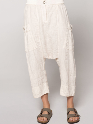 Light House Drop Crotch Pant, Parchment