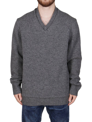 Maison Margiela V-neck Knit Sweater