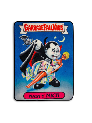 Just Funky Garbage Pail Kids Nasty Nick Fleece Throw Blanket | 45 X 60 Inches