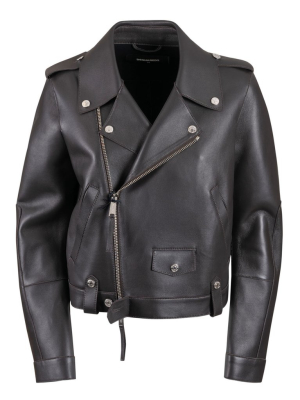 Dsquared2 Spread Collar Biker Jacket