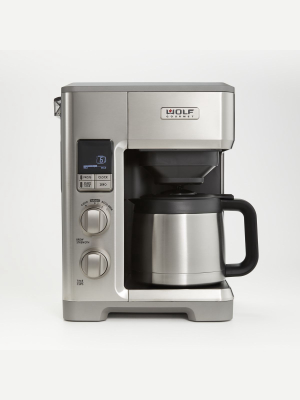 Wolf Gourmet Automatic Drip Coffee Maker With Stainless Knobs
