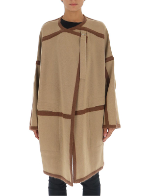 Chloé Oversized Contrast Trimmed Coat