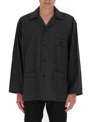 Balenciaga Micro Tartan Pajama Shirt