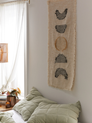 Corded Moon Phase Tapestry