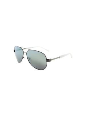 Guess 09q Unisex Aviator Sunglasses Matte Gunmetal 61mm