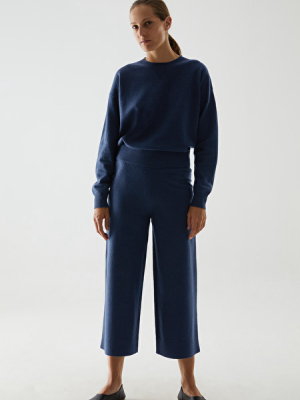 Merino Wool Wide-leg Trousers