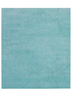 Bellagio Ruby Hand Knotted Rug In Light Blue Design By Second Studio