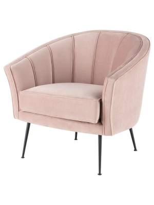 Nuevo Aria Single Seat Sofa - Blush