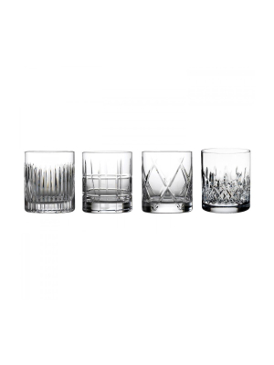 Short Stories Double Old Fashion Glass (set Of 4)