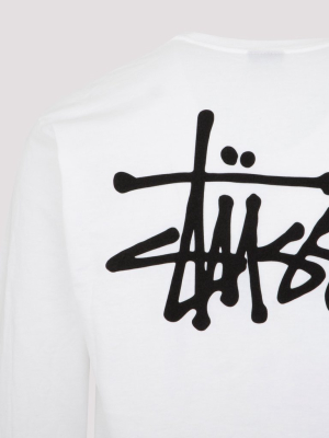 Stüssy Logo Print Long-sleeved T-shirt