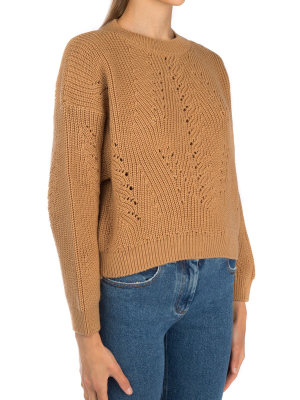 Alberta Ferretti Perforated Detail Sweater