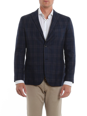 Boglioli Checked Single-breasted Blazer