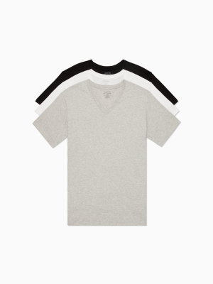 Cotton Classic Fit 3-pack V-neck T-shirt