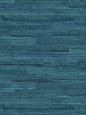 Husky Banana Wallpaper In Marine Blue From The More Textures Collection By Seabrook Wallcoverings