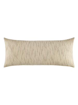 Kenneth Cole New York Chenille Throw Pillow, Chenille, Ivory/mink Brown, 14x36