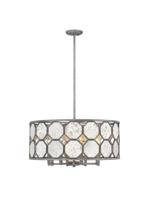 Lara Chandelier Brushed Silver