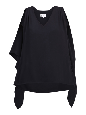 Mm6 Maison Margiela Draped Sleeveless Blouse