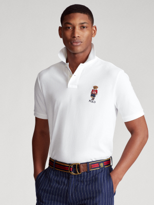 Classic Fit Polo Bear Mesh Polo Shirt