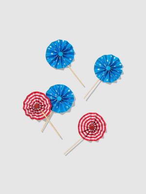 U.s. Of Yay! Pinwheel Toppers (10 Per Pack)