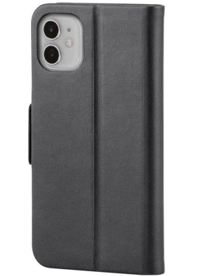 Monoprice Iphone 11 (6.1) Pu Leather Wallet Case - Black - Magnetic Cover, Integrated Stand, With Built-in Card Slots - Form Collection