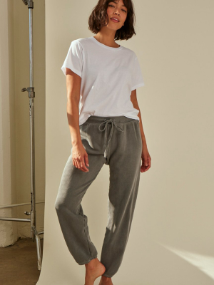 Cropped Sweatpant <br> Faded Black