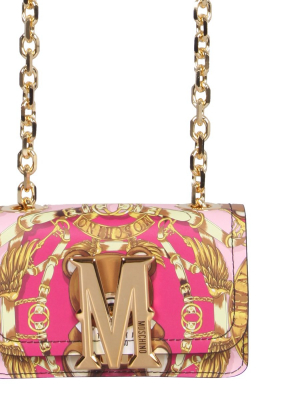 Moschino Mini M Bag Teddy Scarf Shoulder Bag