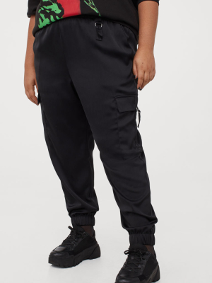 H&m+ Satin Utility Pants