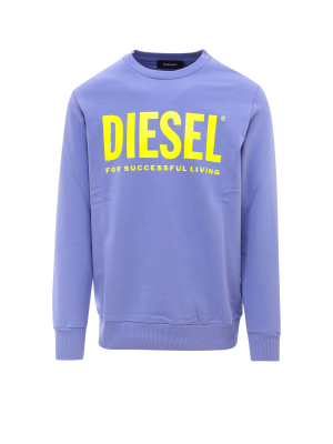 Diesel S-gir-division Logo Printed Sweatshirt