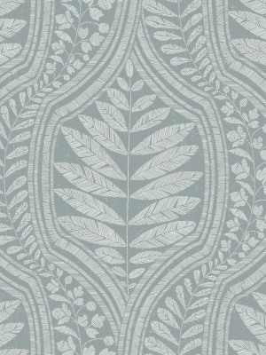 Juno Ogee Wallpaper In Teal From The Scott Living Collection By Brewster Home Fashions