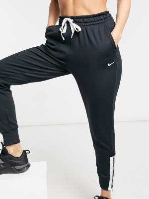 Nike Training Therma Taping Logo Sweatpants In Black