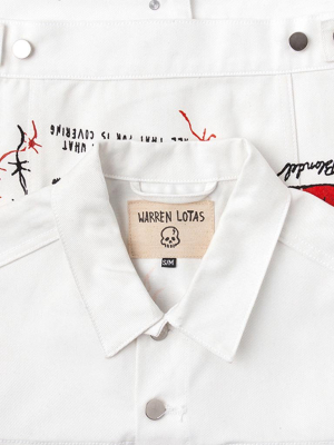 Warren Lotas Europa Denim Jacket - White