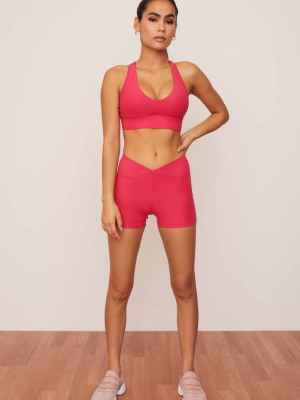 Lychee Crossover High-waisted Short